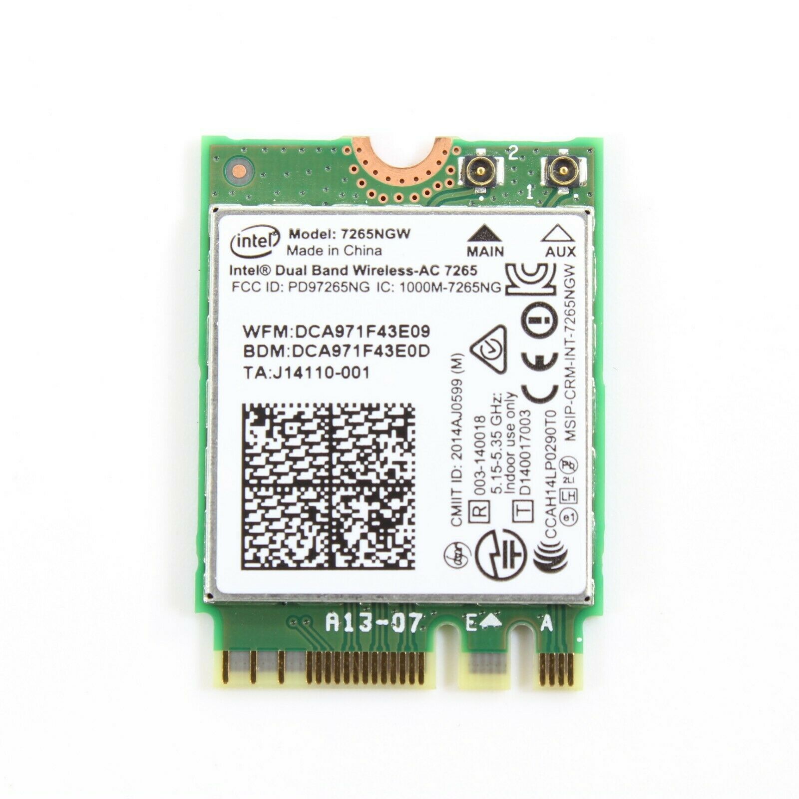 intel dual band wireless ac 7265 ac