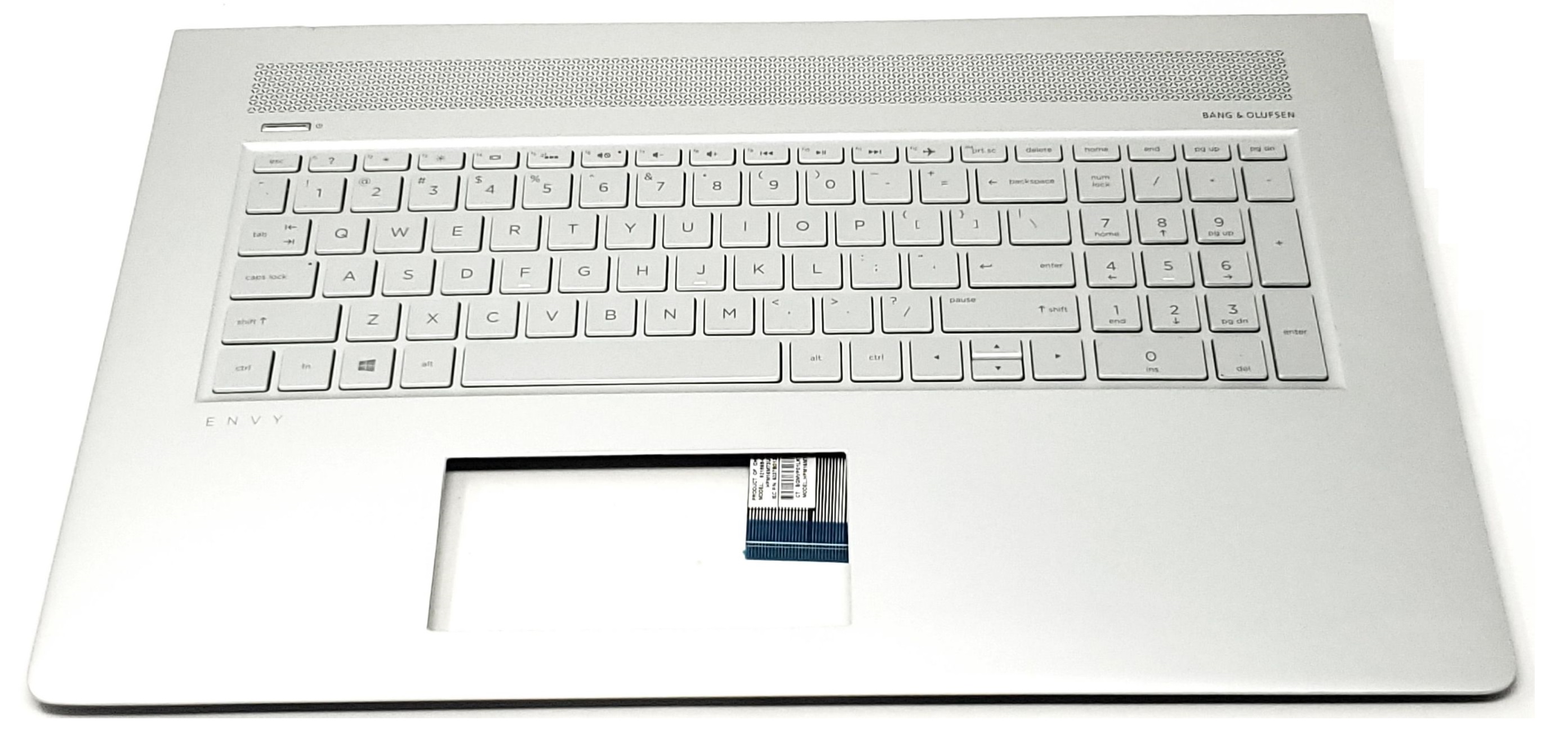 HP 17-BY / 17-CA Palmrest Assembly With Backlit Keyboard & Touchpad (Black, L22749-001)