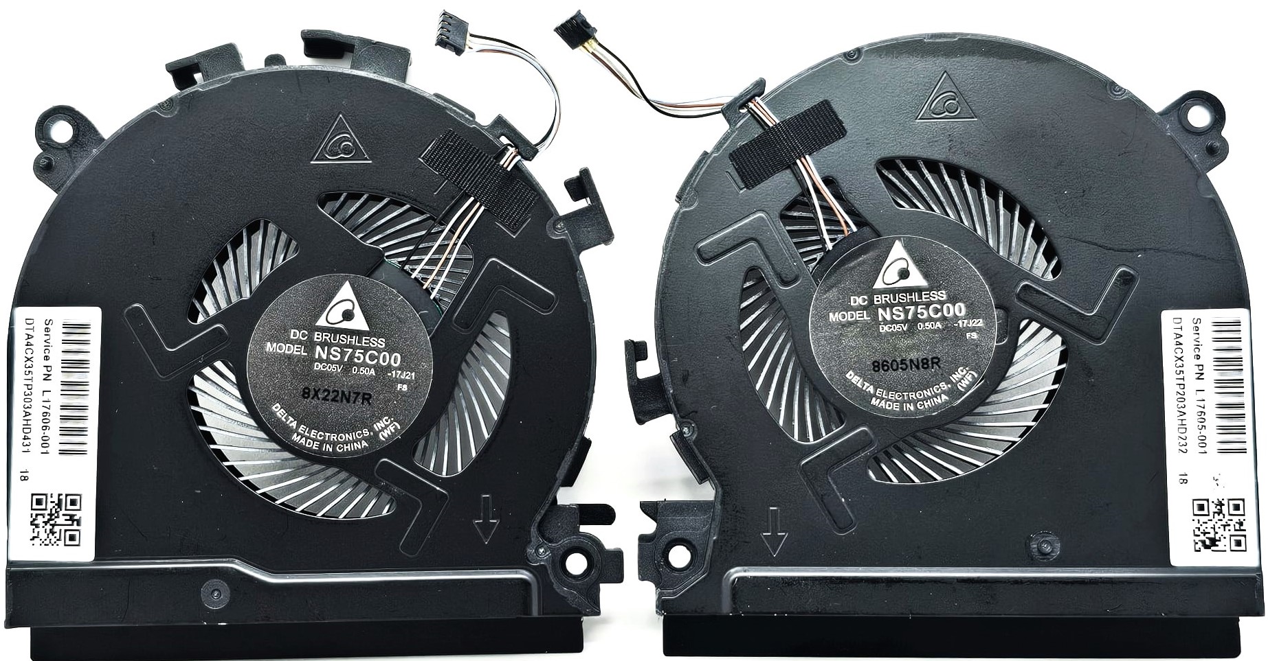 HP L15605-001 - CPU & GPU Cooling Fan Kit for HP Spectre X360 15-CH 15-CH011DX 15-CH011NR