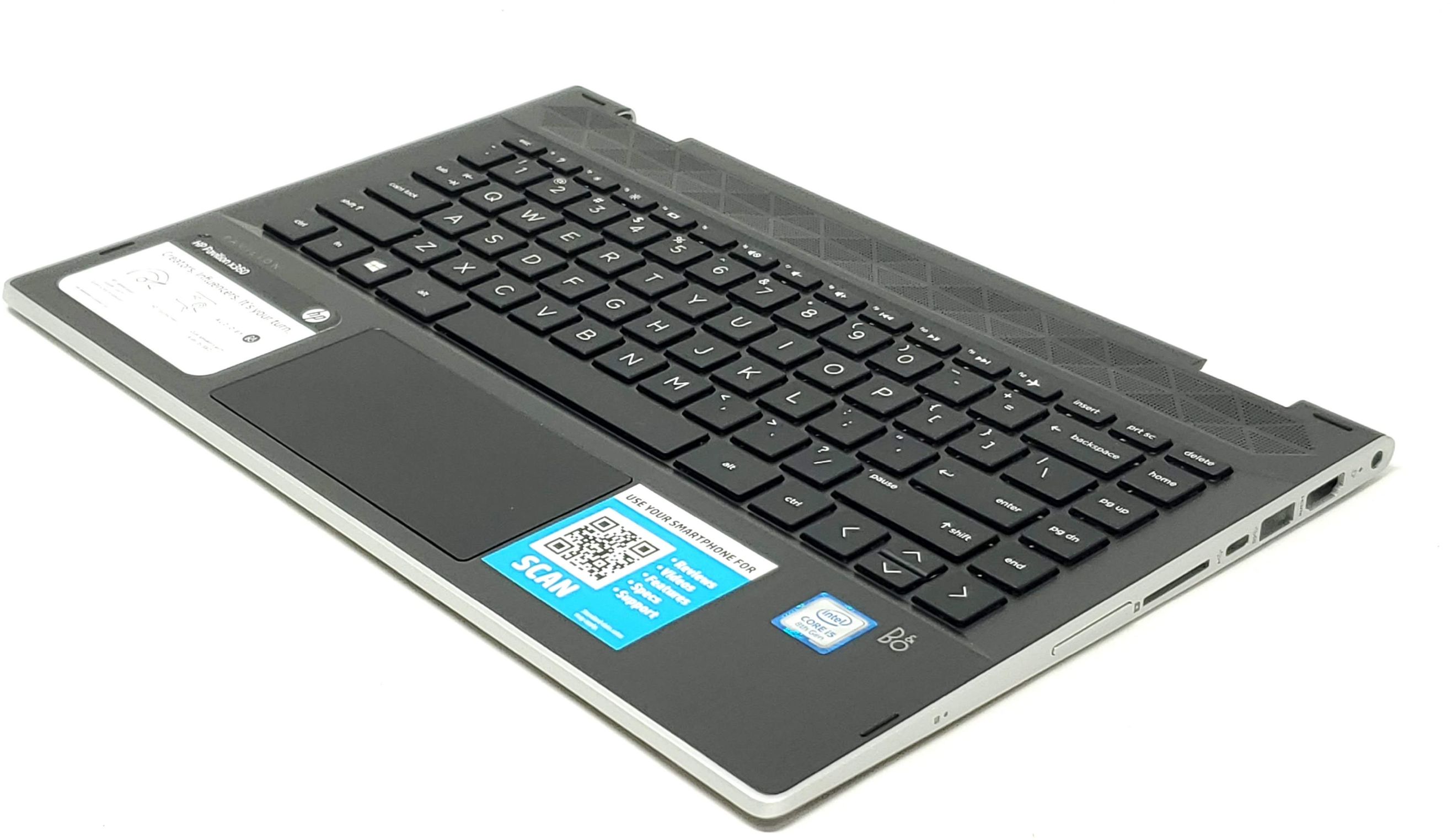 HP L18947-001 - TOP COVER W/KB FF Natural Silver US