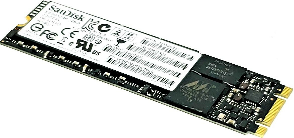 HP L23222-001 - 128GB M.2 2280 SATA III NGFF Solid State SSD