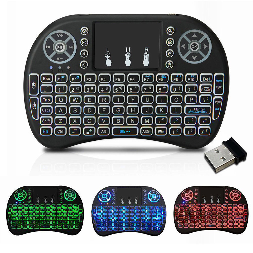 2.4Ghz Mini Wireless Backlit Touchpad Keyboard and Mouse For Android Smart TV Box and PC