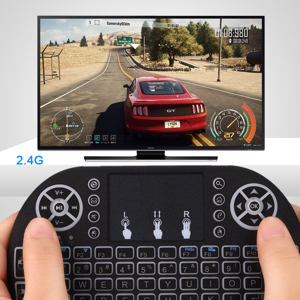 2.4Ghz Mini Wireless Backlit Touchpad Keyboard and Mouse For Android Smart TV Box and PC