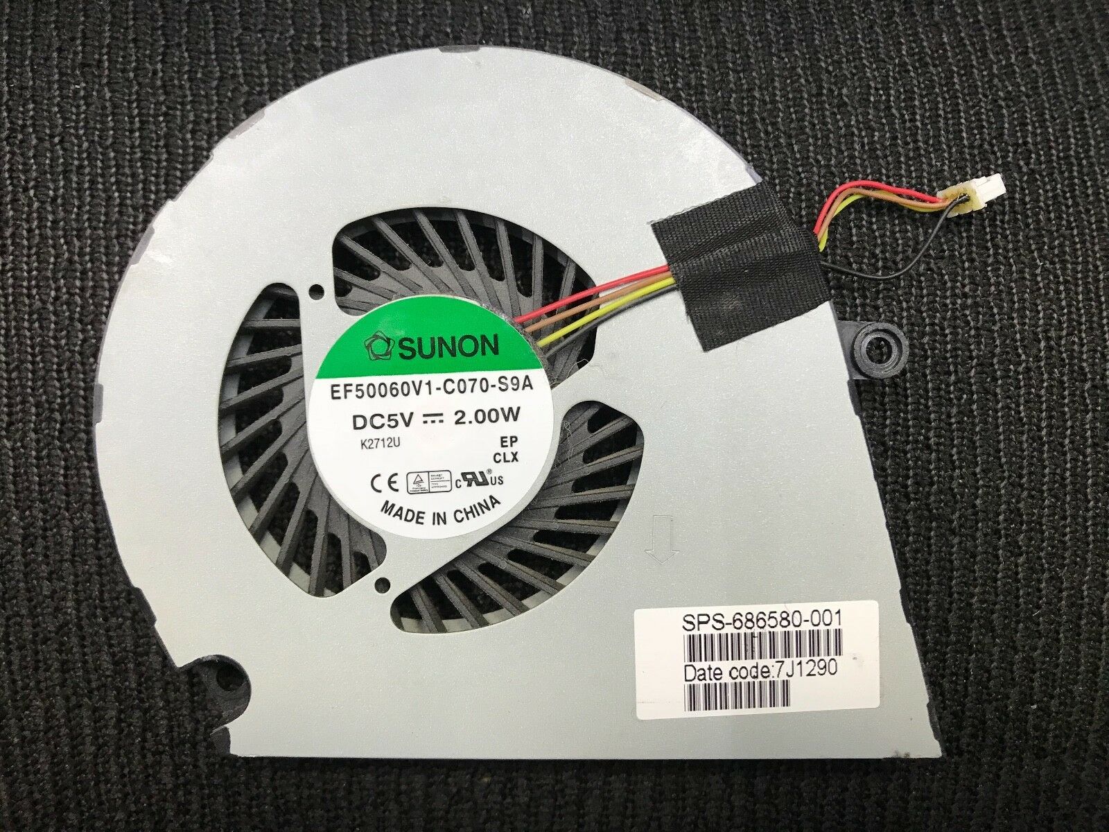 HP EF50060V1-C070-S9A - Cooling Fan for Envy Sleekbook 6 HP EF50060V1-C070-S9A - Cooling Fan for Envy Sleekbook 6