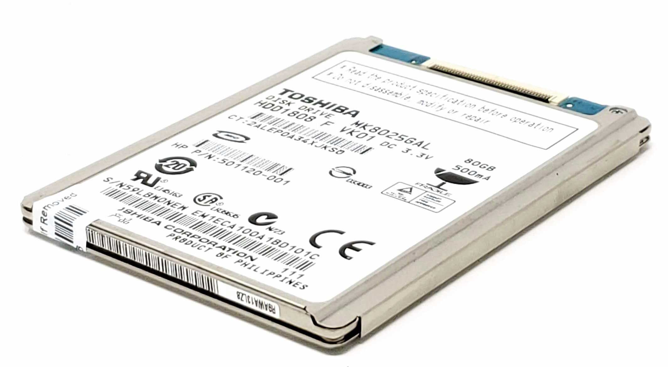 HP 501120-001 - 80GB 4.2K IDE ZIF CE 1.8