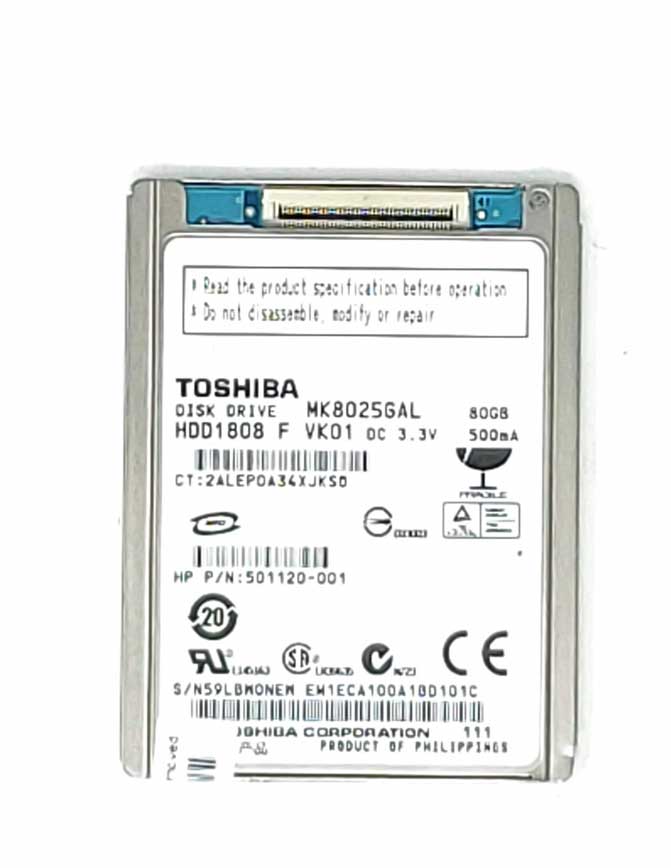 HP 501120-001 - 80GB 4.2K IDE ZIF CE 1.8