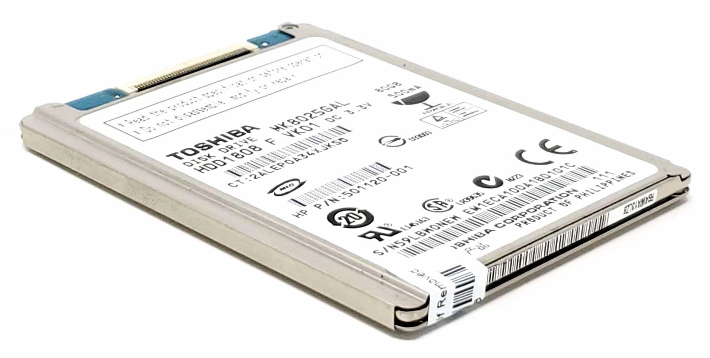Apple 655-1439A - 80GB 4.2K IDE ZIF CE 1.8" Hard Drive