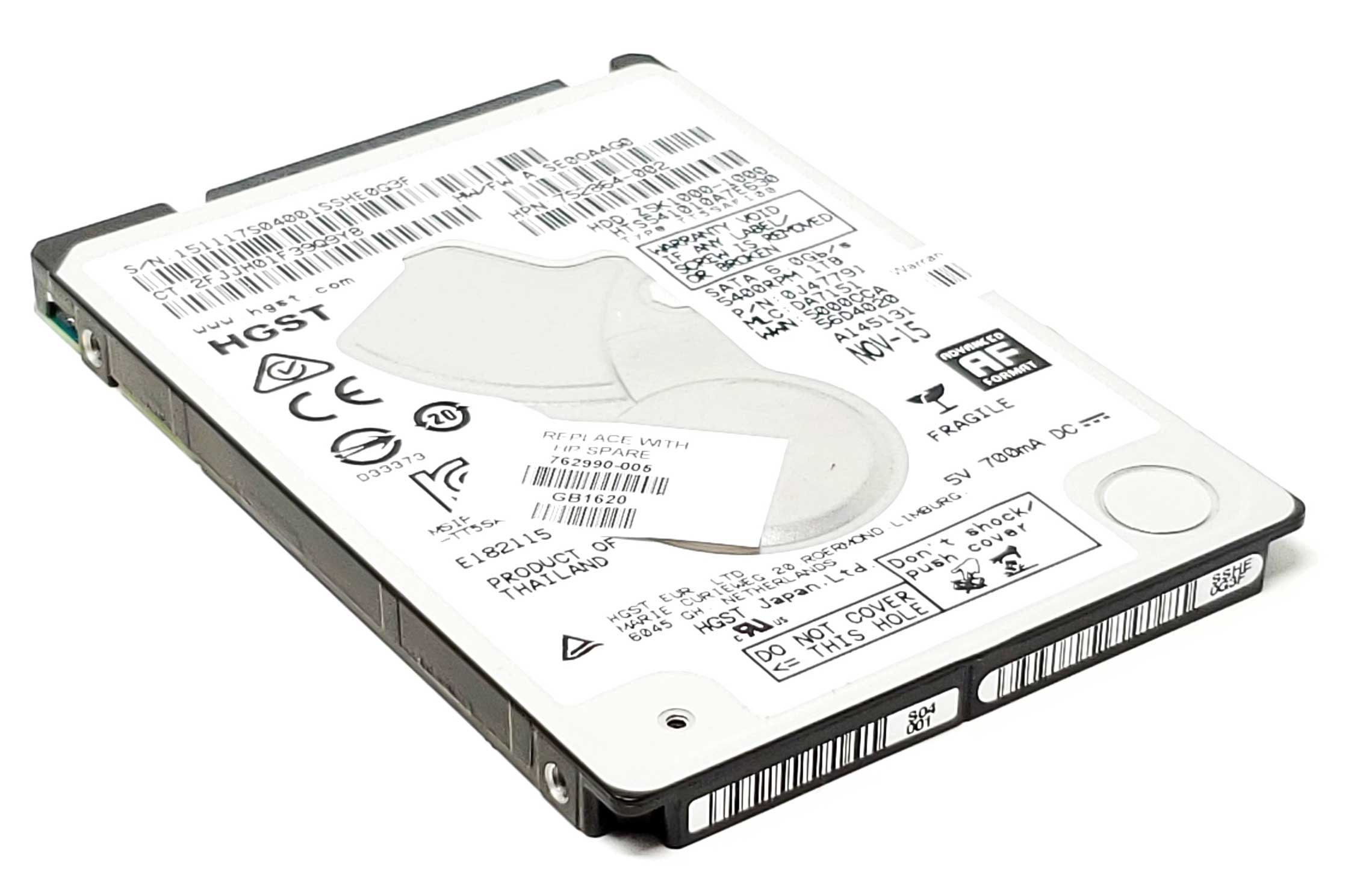 HP 863127-002 - 1TB 5.4K RPM SATA 7mm 2.5" Hard Drive