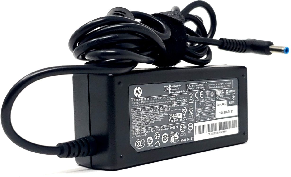 HP HSTNN-CA15 - 65W 19.5V 3.33A 3.0mm Blue Connector AC Adapter