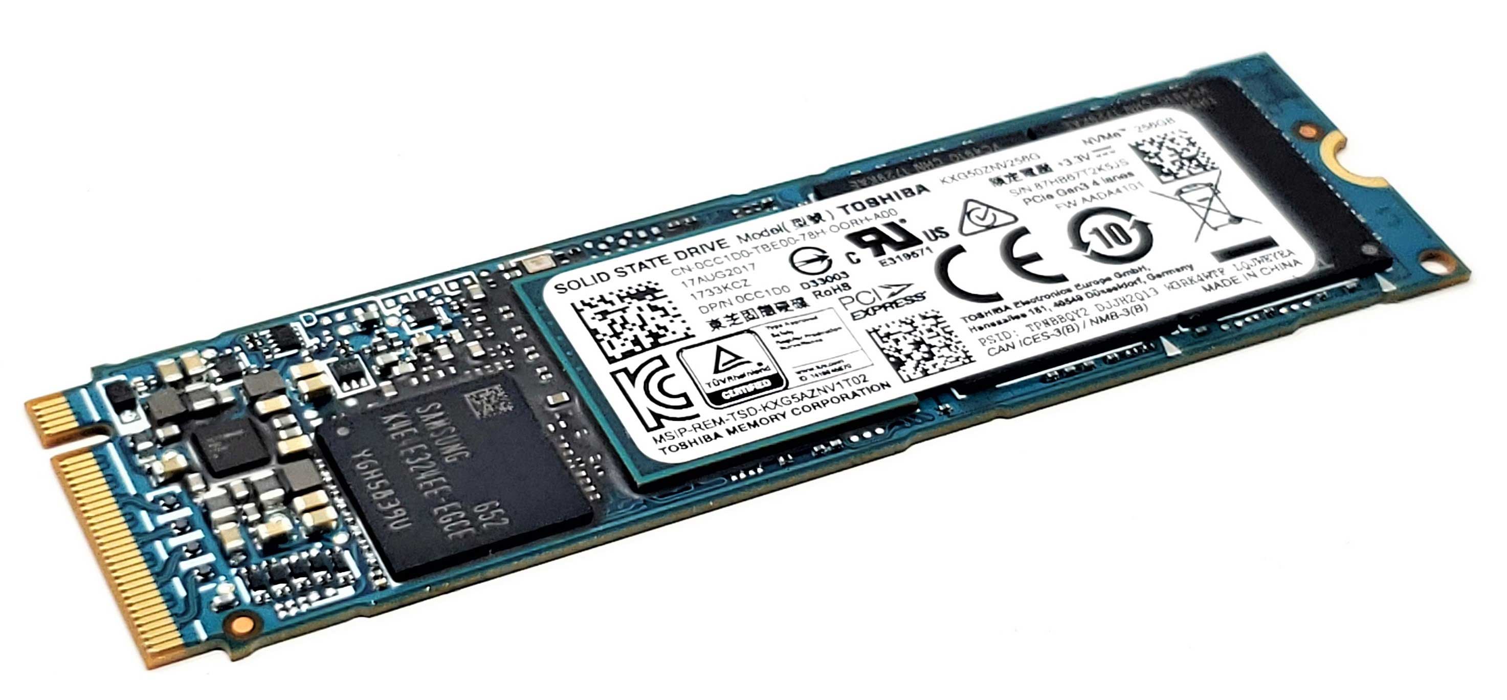Samsung MZVLB256HAHQ-000H1 - 256GB M.2 PCIe NVMe 2280 MLC 3D-Nand