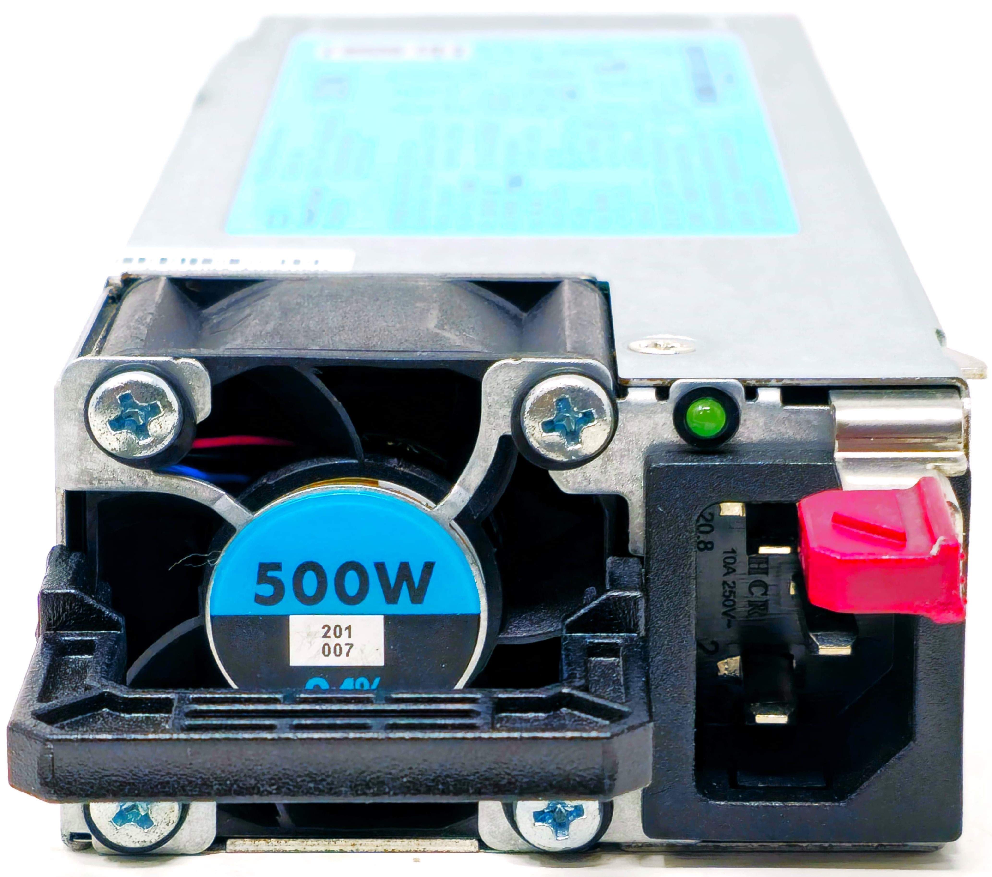 HP 723595-101 - 500W Flex Slot Platinum Hot-Plug Power Supply for Proliant DL360 DL380 ML350 G9