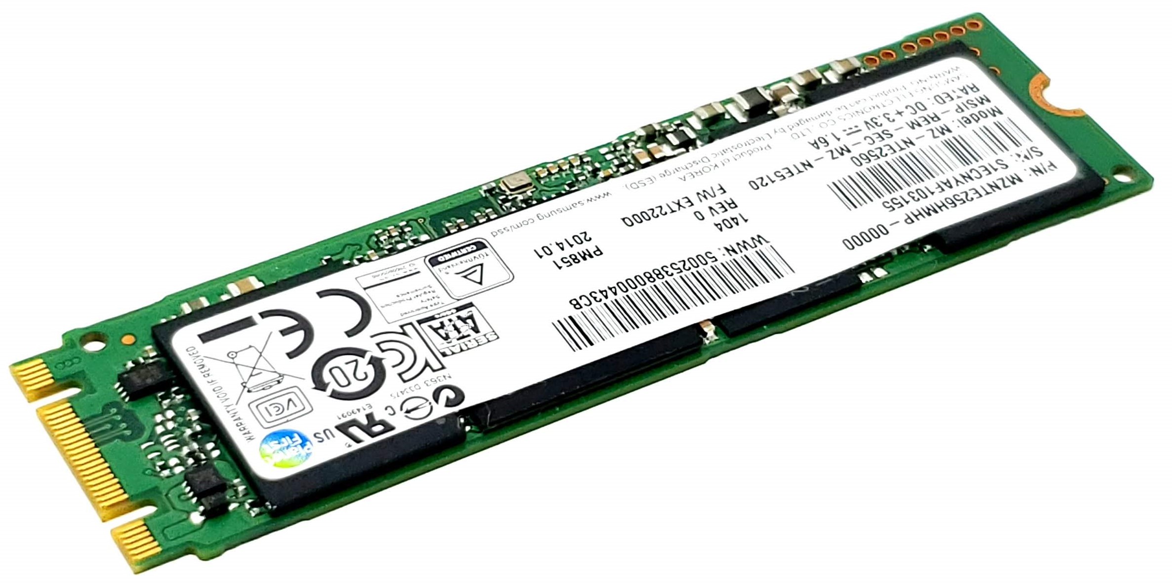 Samsung SSD M.2 SATA 512GB使用時間1088hPC/タブレット