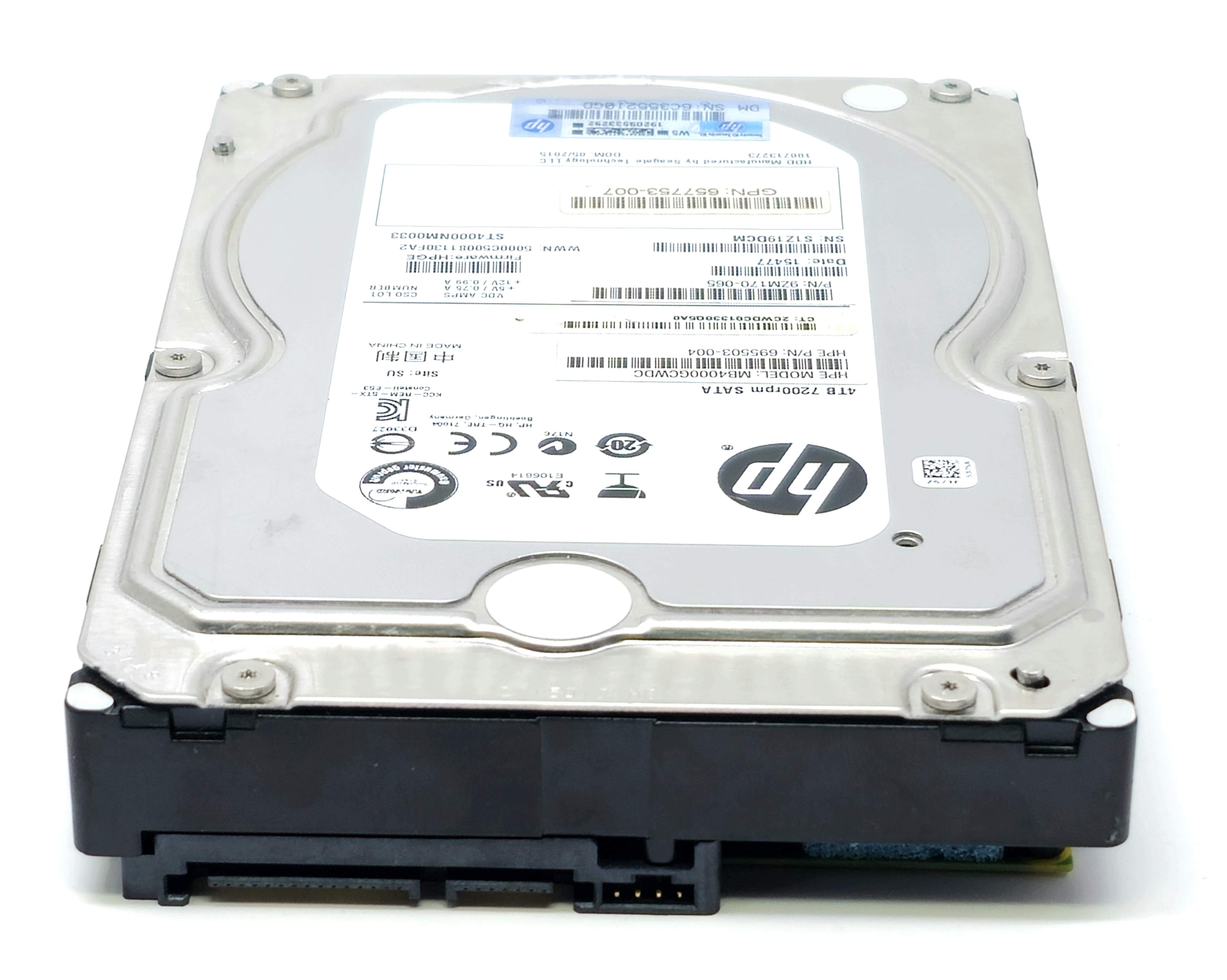 HP 693687-B21 - 4TB 7.2K RPM 6G 128MB Cache SATA 3.5" Hard Drive