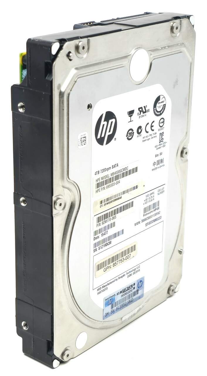 HP 695996-003 - 4TB 7.2K RPM 6G 128MB Cache SATA 3.5" Hard Drive