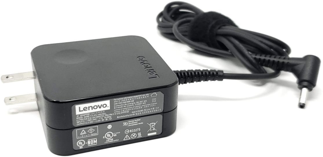 Chargeur 45 watts EU wallplug arrondie original pour Lenovo IdeaPad  1-11IGL05 (81VT) 