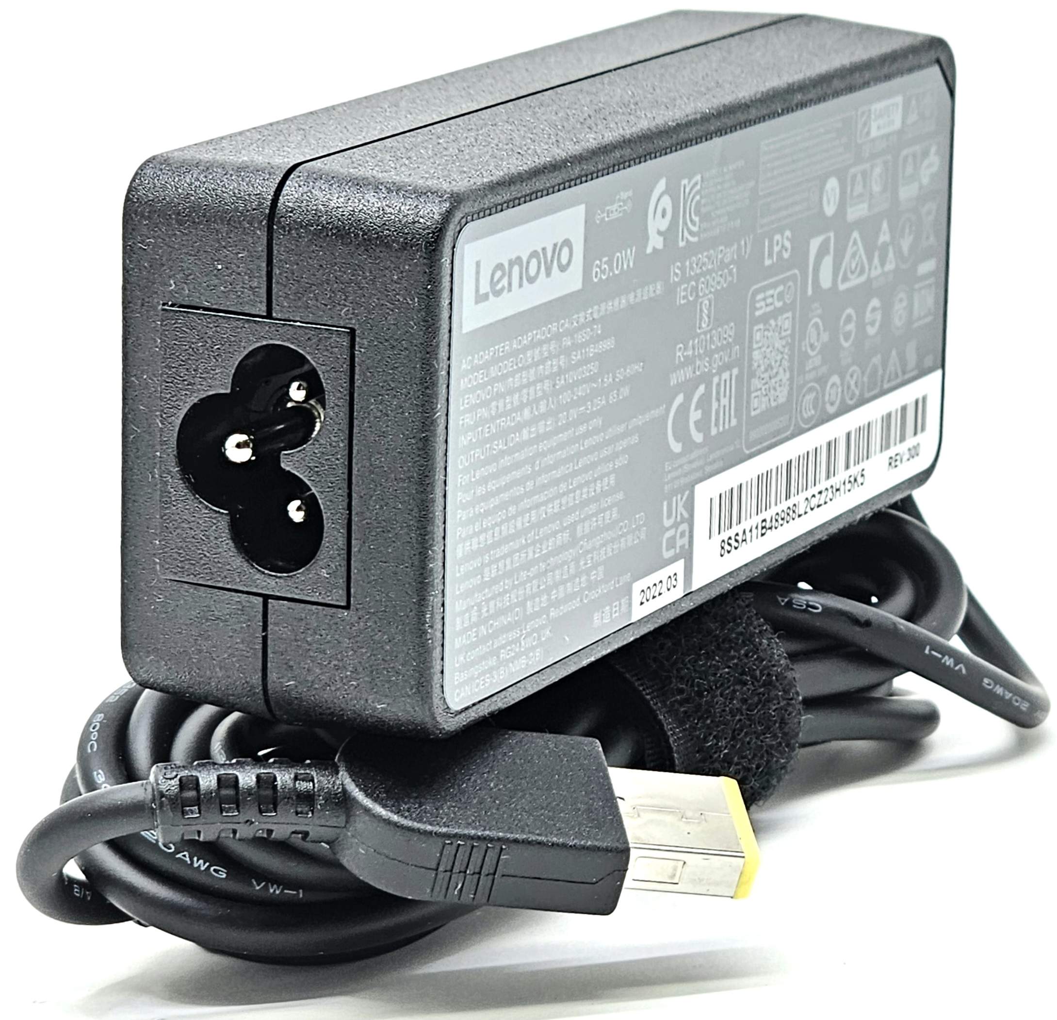 00PC757 - 65W 20V 3.25A Slim Yellow Square Tip AC Adapter for IdeaPad ThinkPad Yoga 00PC757 - 65W 20V 3.25A Slim Yellow Square Tip AC Adapter for IdeaPad ThinkPad Yoga