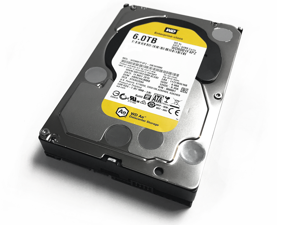 Western Digital WD6001F4PZ - 6TB 5,760 RPM SATA 6G 3.5" Hard Drive