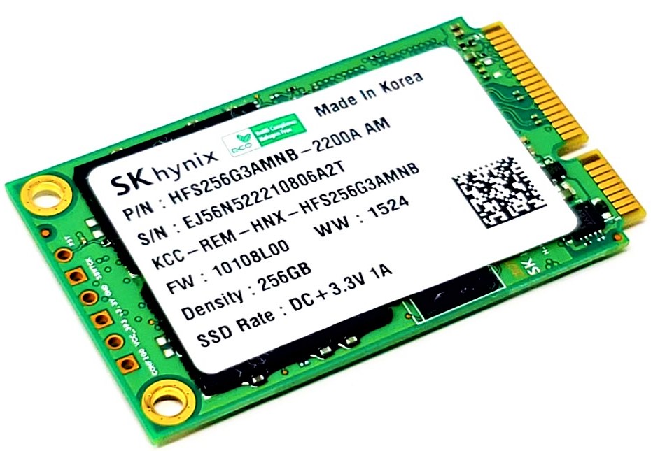 Hynix HFS256G3AMNB-2200A - 256GB 6Gb/S MSATA Mini PCI-E Solid