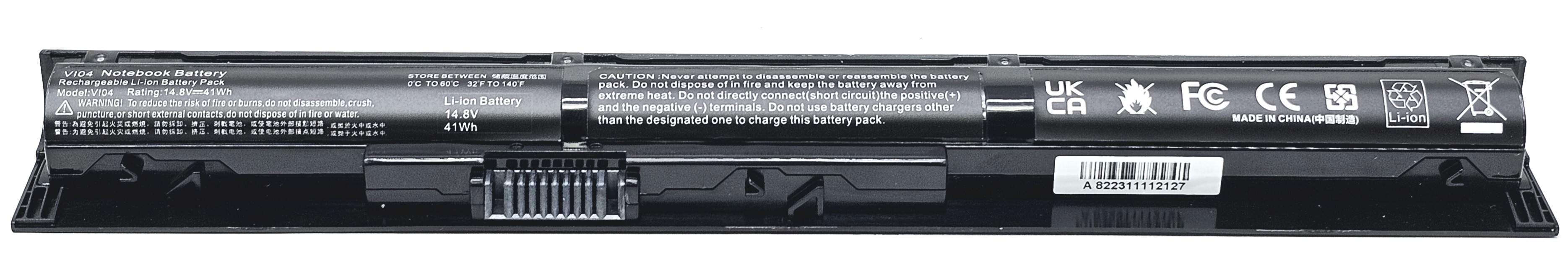 HSTNN-DB6K - VI04 Replacement Battery Compatible with HP Envy 14 15 17 Pavilion 15 17 ProBook 440 445 455 G2
