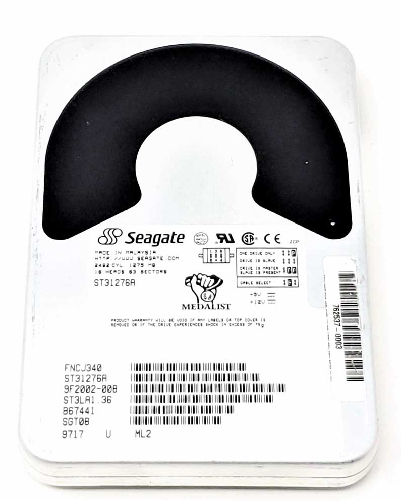 Seagate  9F2002-006 - 1.2GB 1275MB Medalist IDE 3.5" Hard Drive