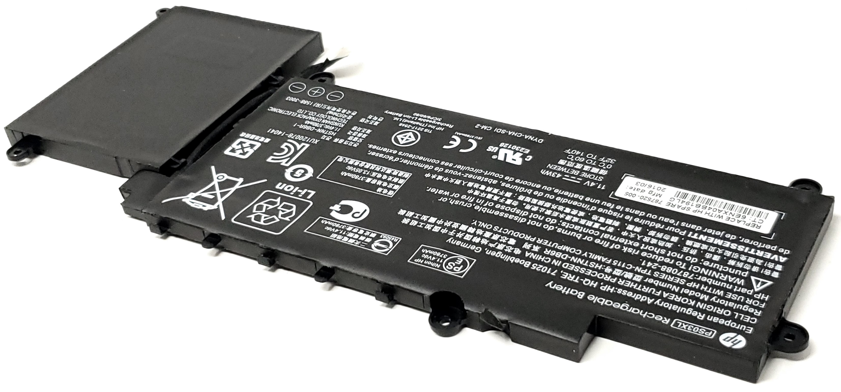 HP 787088-221 - PS03XL 3-Cell Battery for HP Stream X360 11-P 310 G1