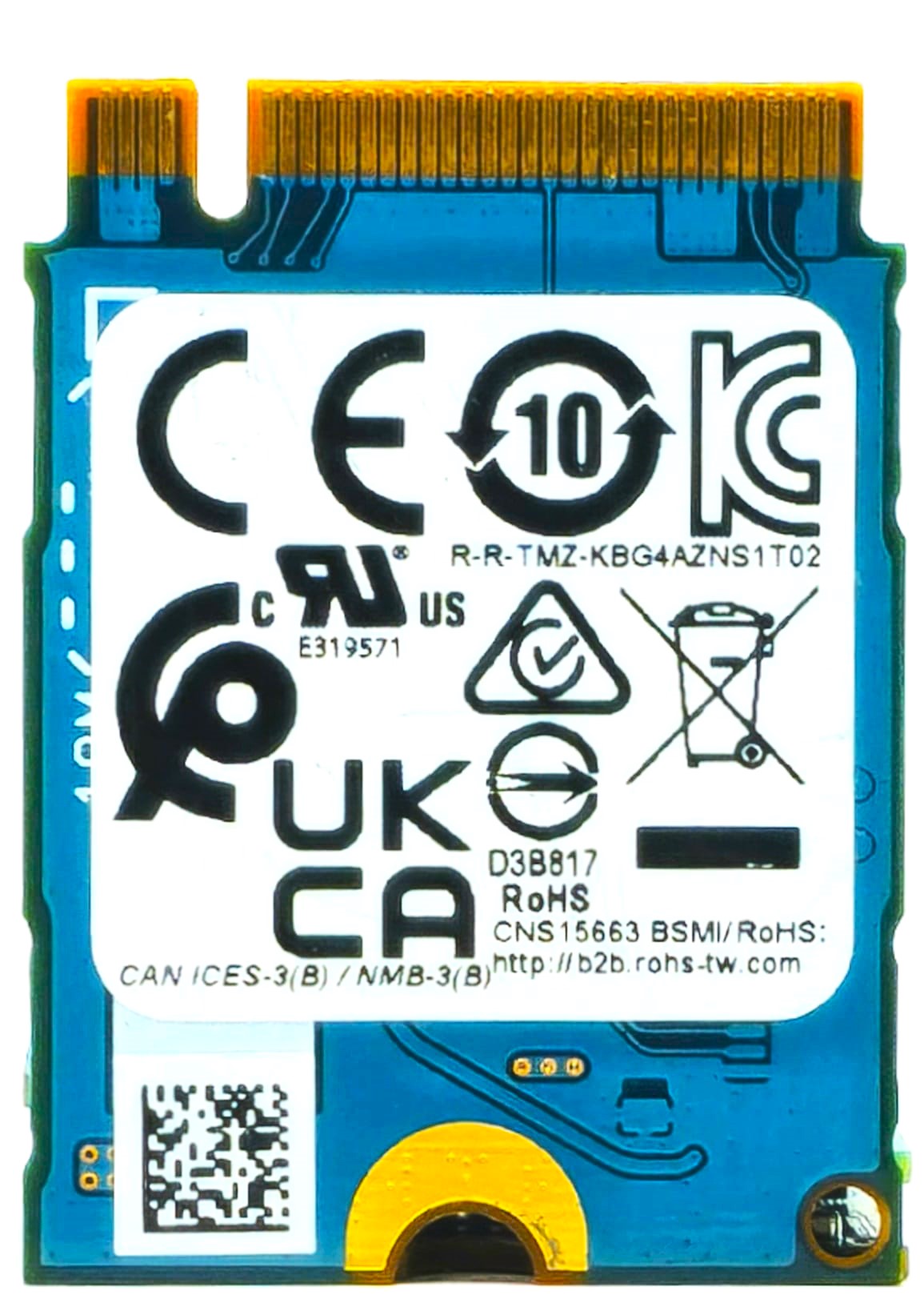 Toshiba KBG20ZMS128G - 128GB PCIe NVMe M.2 2230 Solid State
