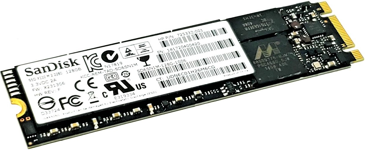 Lite-On L8H-128V2G - 128GB M.2 2280 SATA III NGFF Solid State SSD