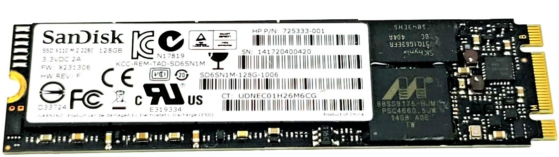 Lite-On L8H-128V2G-HP - 128GB M.2 2280 SATA III NGFF Solid State SSD