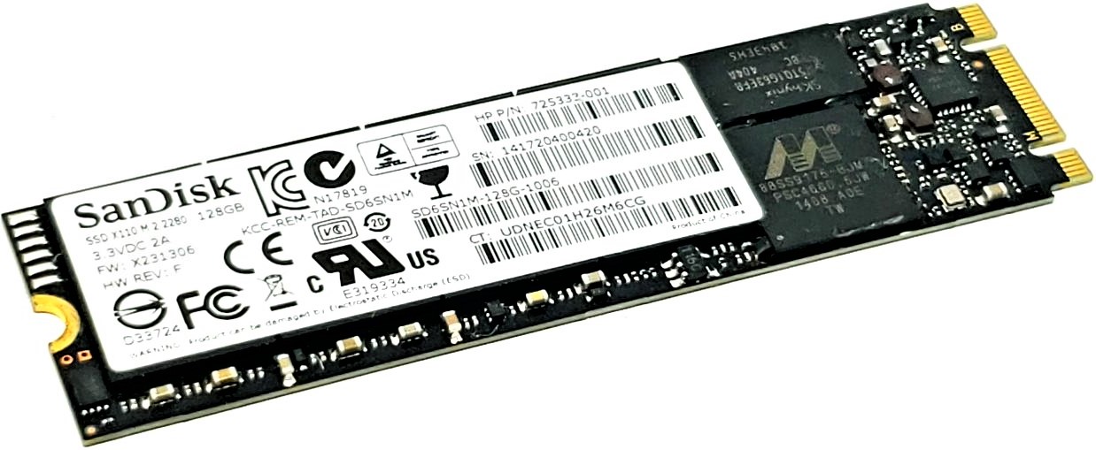 Lite-On L8T-128L9G-HP - 128GB M.2 2280 SATA III NGFF Solid State SSD