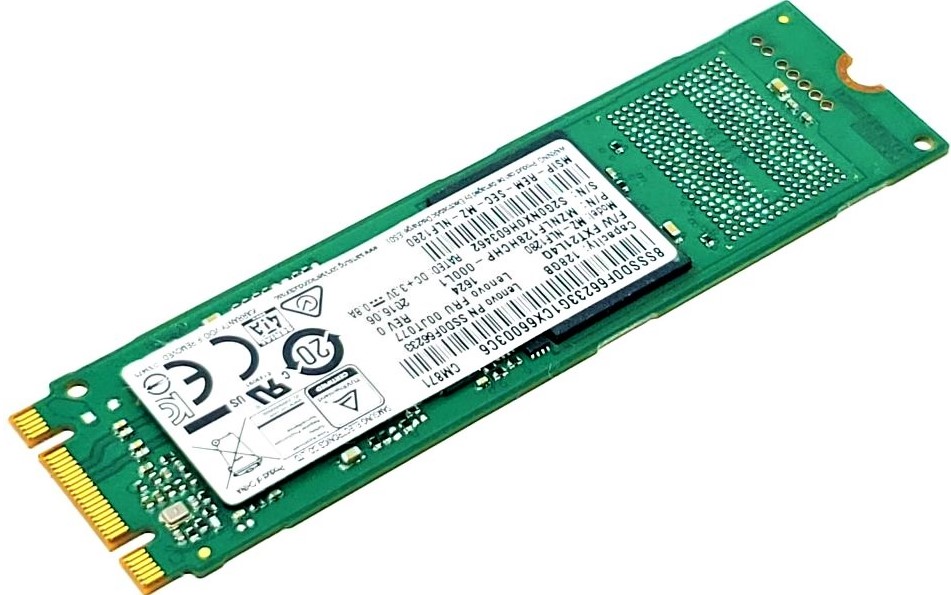 SAMSUNG ■送料無料■【M.2 SSD128GB】★Samsung　サムソン★（管：CW-SS-03A4DD）■MZ-NLF1280■動作確認済み　フォーマット済み