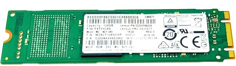 Samsung PM871 128 GB Internal SSD - M.2 2280 - MZNLN128HCGR - SATA 6Gb/s