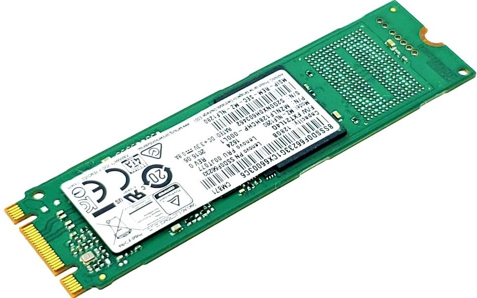 M.2 SSD 128GB SAMSUNG MZ-NTE1280 M.2 NGFF 2280 SATA SSD128GB　動作確認済 品　送料無料 2