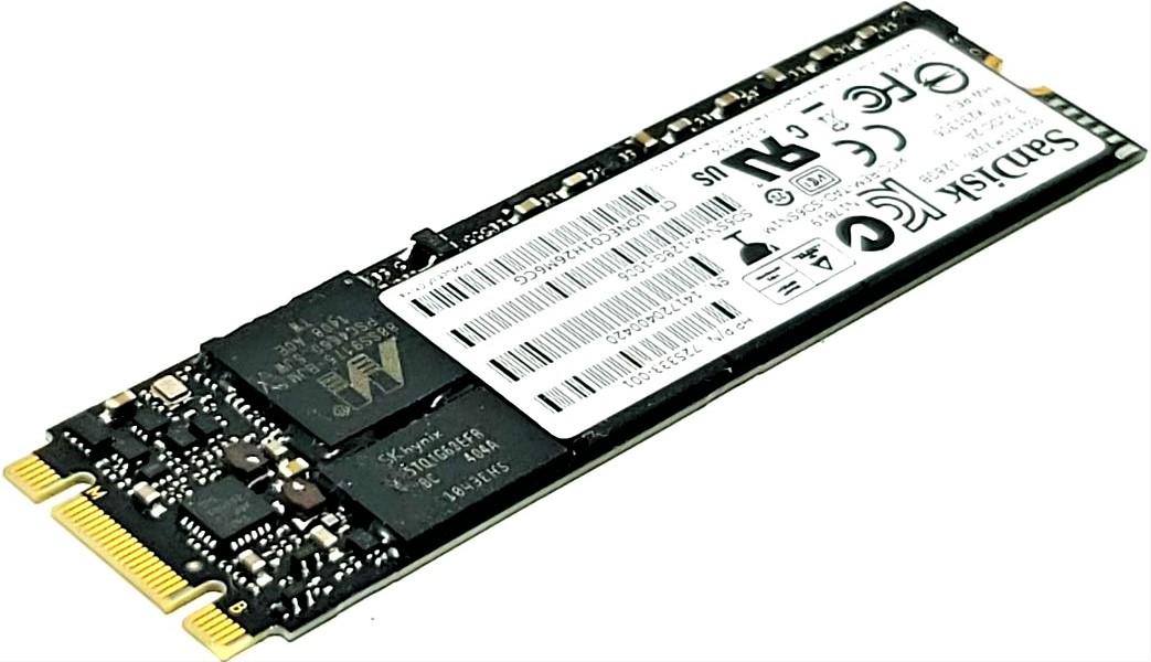 Ruddy Elastisk gerningsmanden Sandisk SD6SN1M-128G-1006 - 128GB M.2 2280 SATA III NGFF Solid State SSD