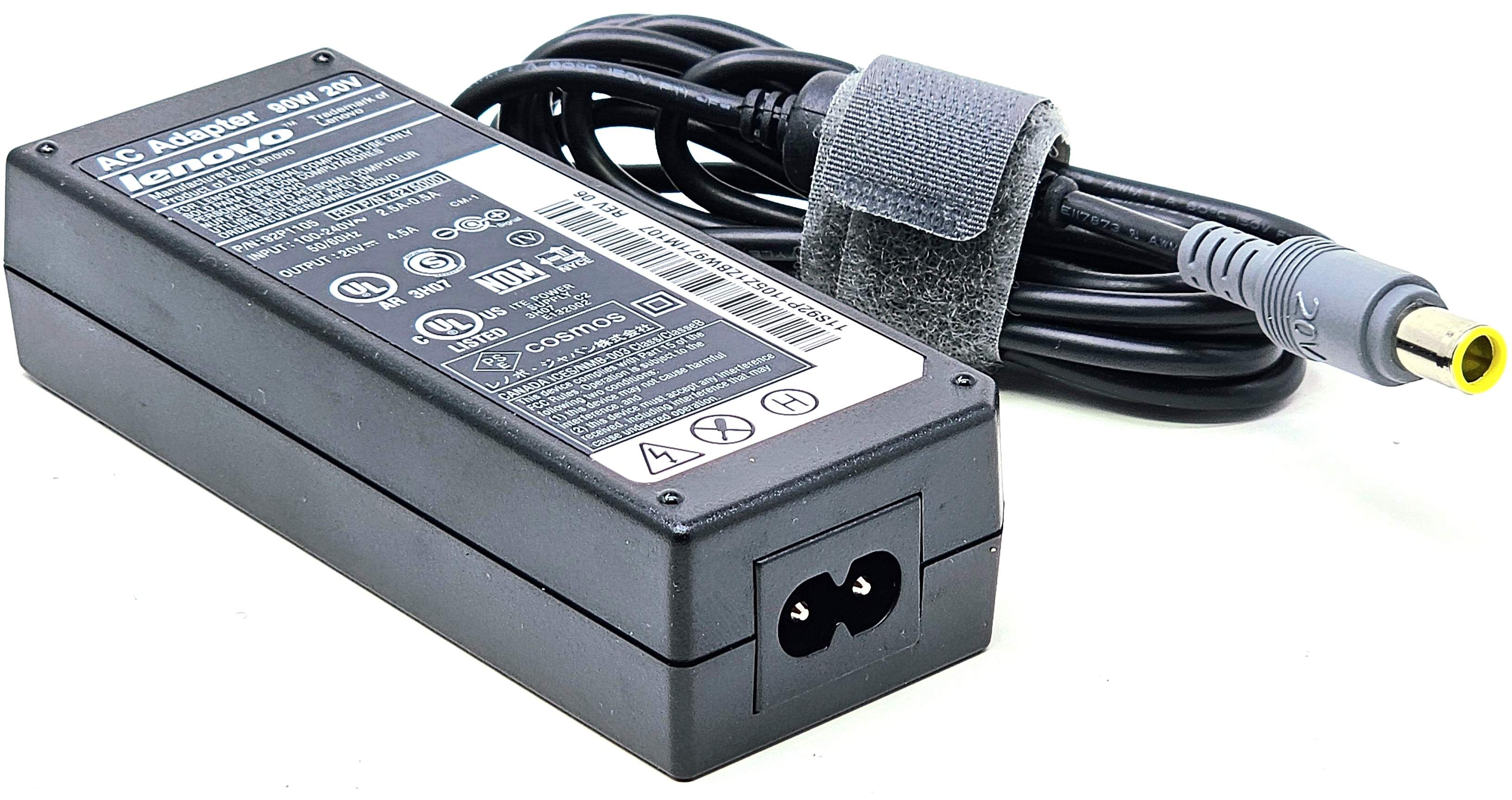 Lenovo 42T4432 - 90W 20V 4.5A 5.5mm Tip AC Adapter for Lenovo Thinkpad