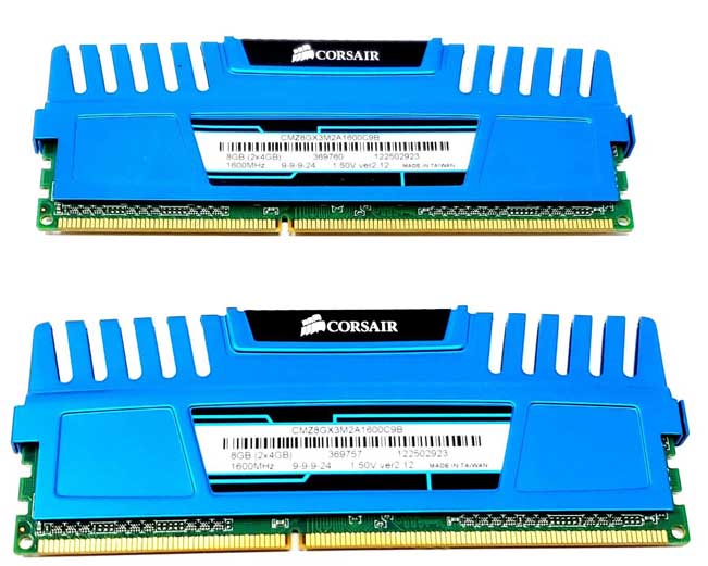 Corsair CMZ8GX3M2A1600C9B - 8GB (2x4GB) 1600Mhz PC3-12800 DDR3