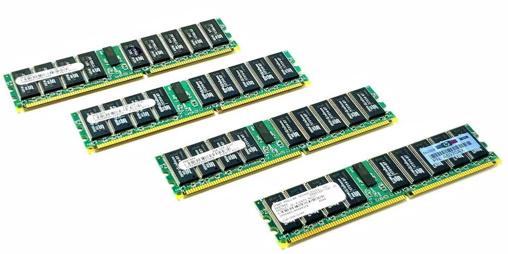 HP A9775A - 8GB (4x2GB) 266Mhz PC2100 DDR ECC 184pin Server Memory Kit