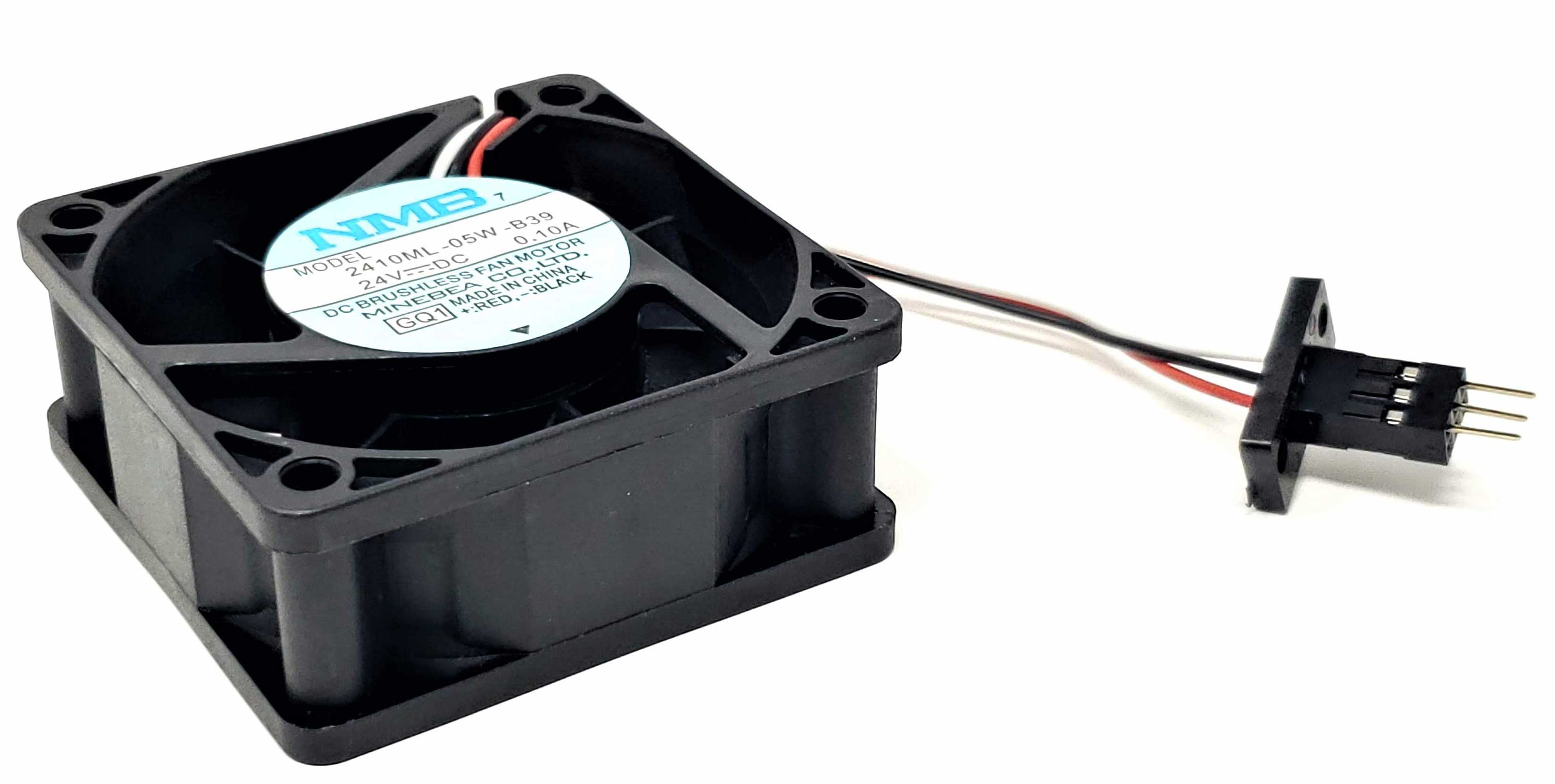 高出力ファンユニット Fanuc NMB 2410ML-05W-B39 - 60x25mm 24V 0.10A Fan | 3-Pin Male