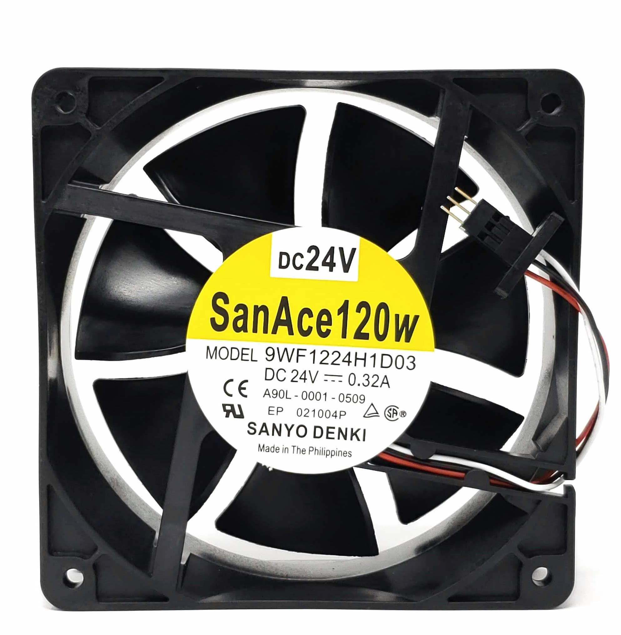 Fanuc NMB 4715KL-05W-B49 - 120x120X38mm 24V 0.36A Fan | 3-Pin Male Connector for Fanuc 