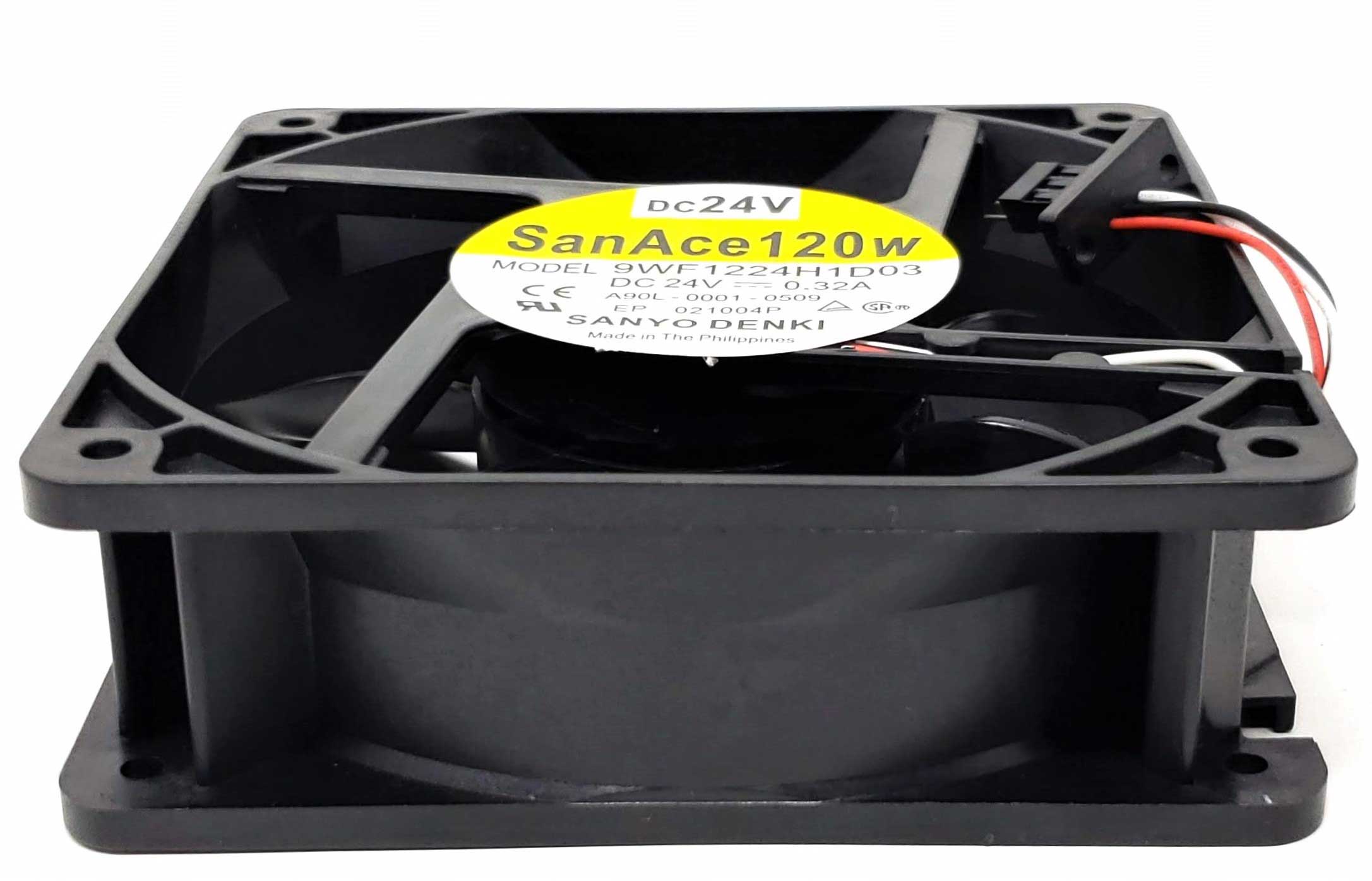 Sanyo 9WF1224H1D03 - 120x120X38mm 24V 0.36A Fan - 3-Pin Male Connector for Fanuc A90L-0001-0509