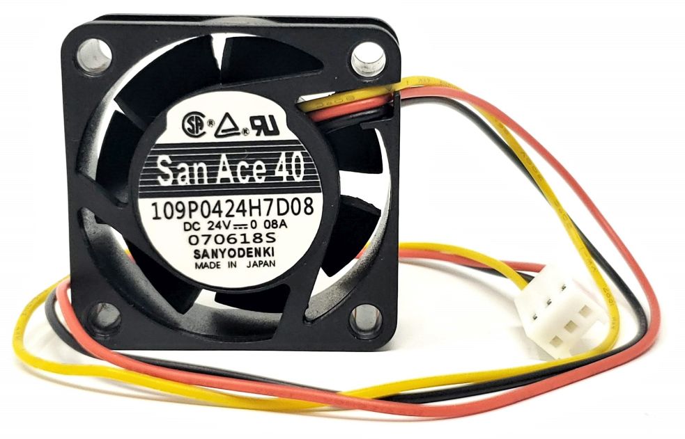 Sanyo 9WF0424H7D04 - 40x15mm 24V 0.08A 3-Pin Female Fan for Fanuc A90L-0001-0441 Sanyo 9WF0424H7D04 - 40x15mm 24V 0.08A 3-Pin Female Fan for Fanuc A90L-0001-0441