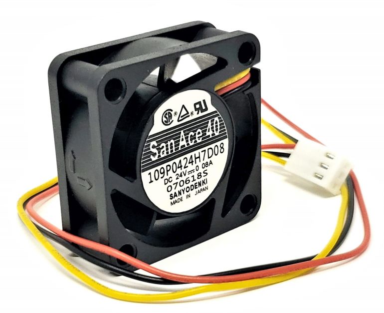 Sanyo 9WF0424H7D04 - 40x15mm 24V 0.08A 3-Pin Female Fan for Fanuc A90L-0001-0441 Sanyo 9WF0424H7D04 - 40x15mm 24V 0.08A 3-Pin Female Fan for Fanuc A90L-0001-0441