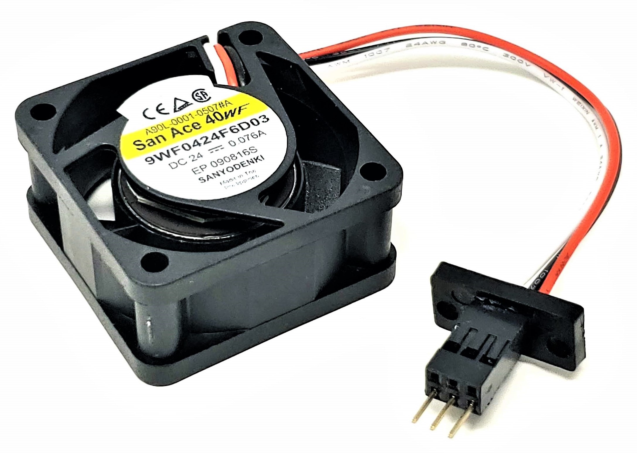 Fanuc A90L-0001-0507 - 40x20mm 24V 0.07A 3-Pin Male Fan for Fanuc