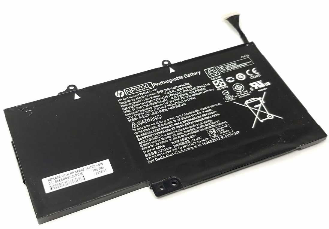 HP  760944-421 - NP03XL Battery for HP Envy X360 15-U011DX HP Pavilion X360 13-A010dx 13-A110dx 15-u010dx