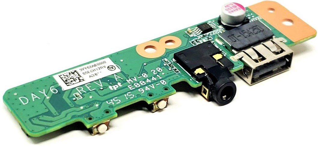 HP DAY62PAB8A0 - Audio Jack USB Button Board for HP ENVY 15-U473CL