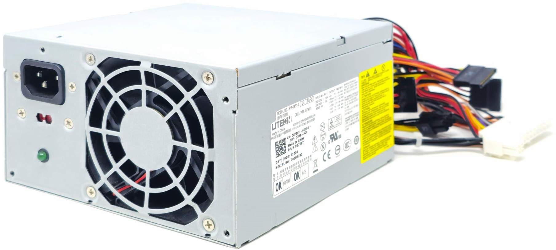 ATX0350D5WC - 350W Power Supply For Inspiron 530 531 Vostro 400 Studio 540 XPS 8000 8100