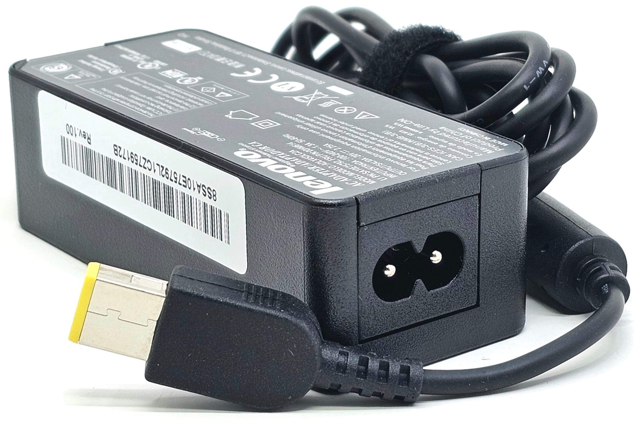 00PC756 - 45W 20V 2.25A Slim Yellow Square Tip AC Adapter 00PC756 - 45W 20V 2.25A Slim Yellow Square Tip AC Adapter