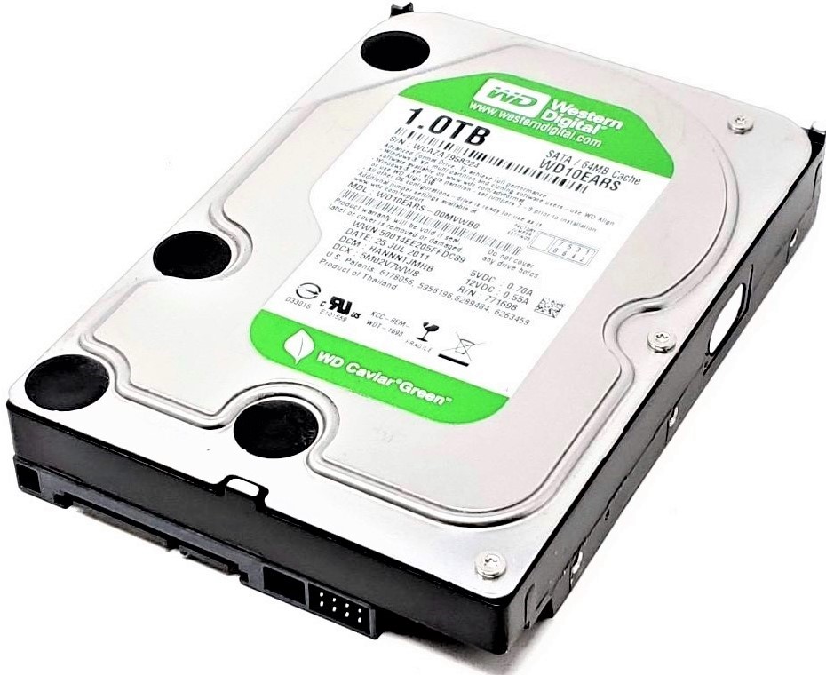 Western Digital WD10EARS-00Z5B1 - 1TB 5.4K RPM SATA 3.5