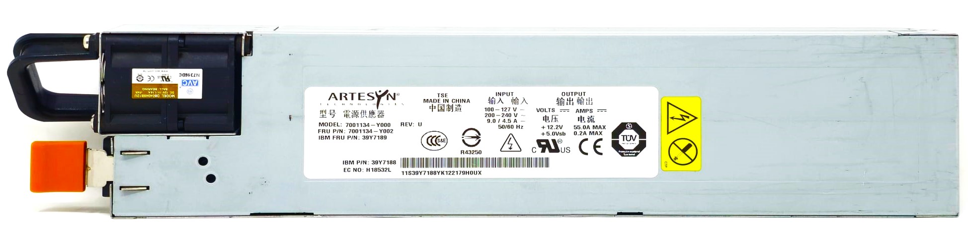 IBM 39Y7188 - 670W Power Supply Hot Swap for IBM System X3550