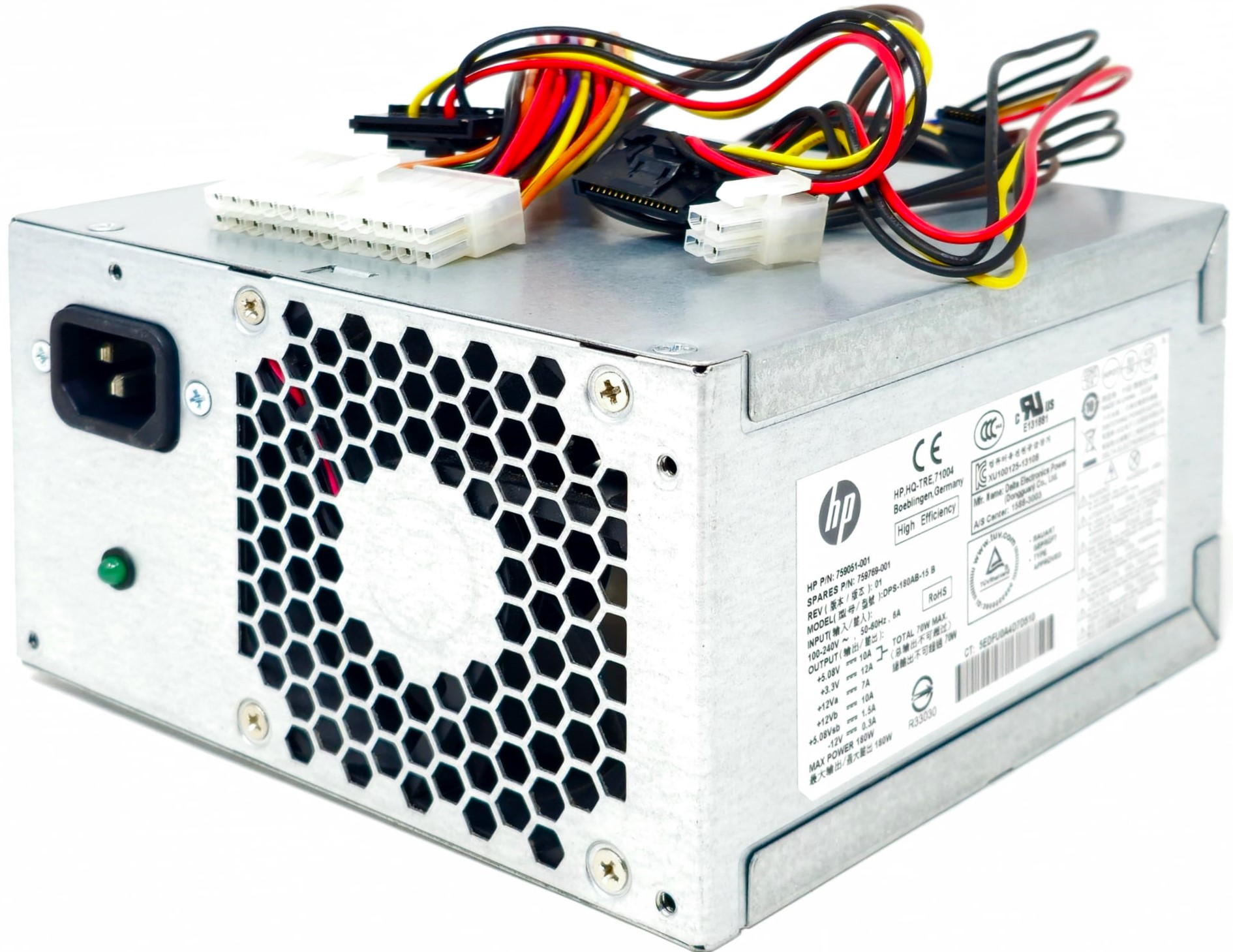 HP 759050-001 - 180W Power Supply for HP Pavilion 510 550 ProDesk DT HP 759050-001 - 180W Power Supply for HP Pavilion 510 550 ProDesk DT