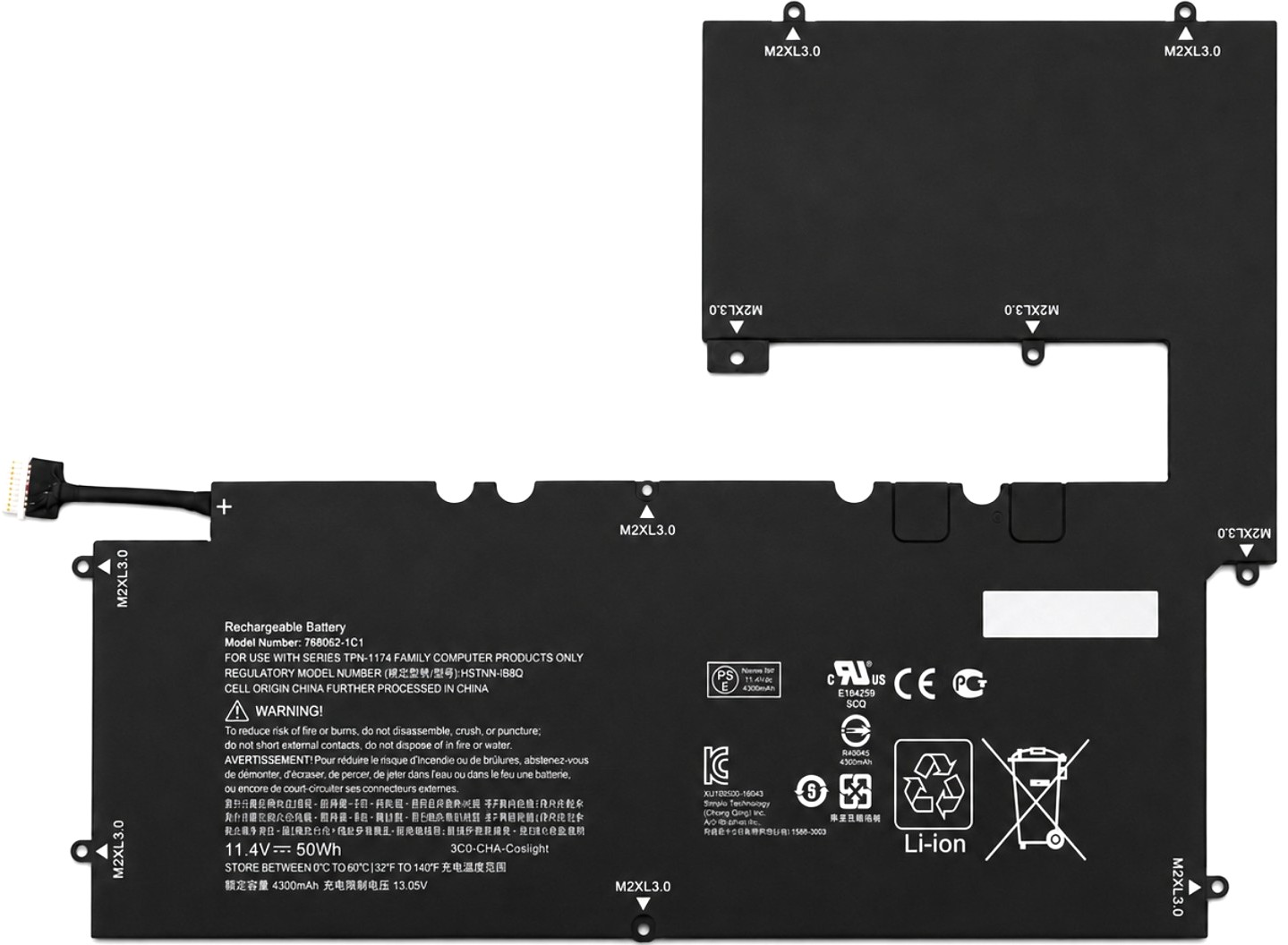 HSTNN-IB6O - SM03XL 3-Cell Battery for HP Envy 15-c Series